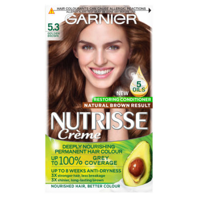 Nutrisse Garnier Nutrisse Creme Permanent Hair Colour - Golden Brown 5.3