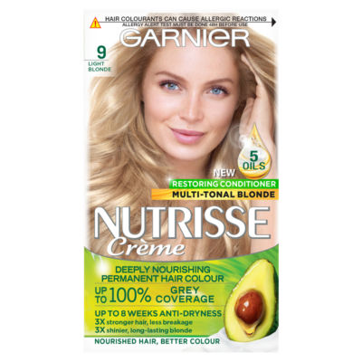 Garnier Nutrisse Creme Permanent Hair Colour - 9 Light Blonde