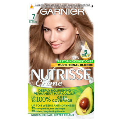 Garnier Nutrisse Creme Permanent Hair Colour - 7 Dark Blonde