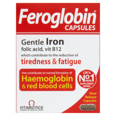 VITABIOTICS Feroglobin Slow Release Capsules with B12 30s