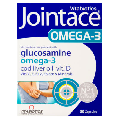VITABIOTICS Jointace Omega-3 Glucosamine Capsules - 30s