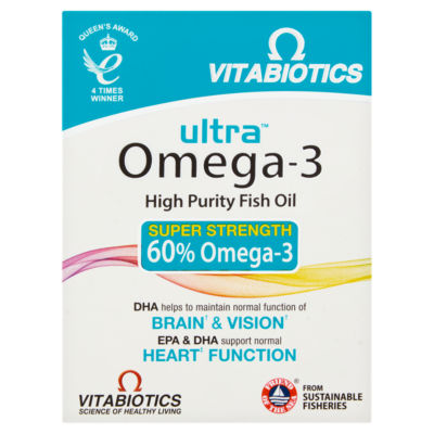 VITABIOTICS Ultra Omega-3 High Purity Fish Oil 60 Capsules