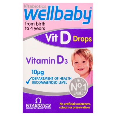 Wellbaby Vitabiotics Wellbaby Vitamin D Drops 30ml