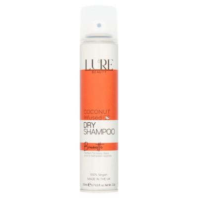 Lure Beauty Coconut Infused Dry Shampoo Brunette 200ml