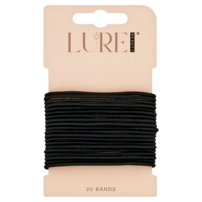 Lure Beauty 20 Thin Snagfree Bands Black