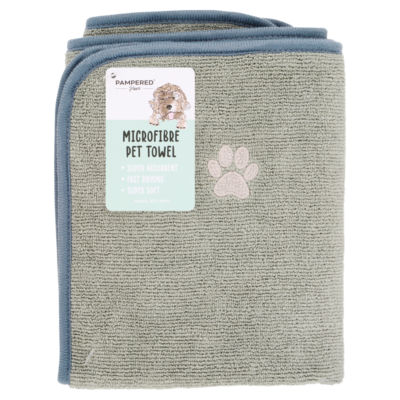 Pampered Paws Microfibre Pet Towel