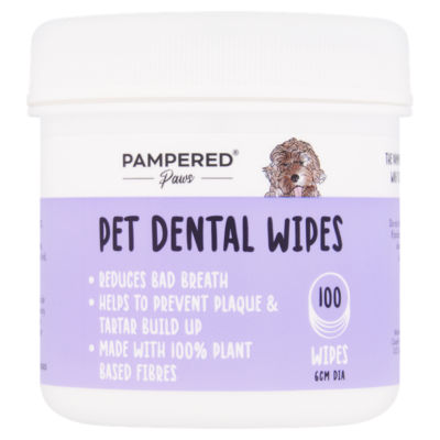 Pampered Paws Pet Dental Wipes