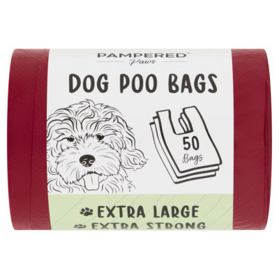 Pampered Paws 50 Dog Poo Bags