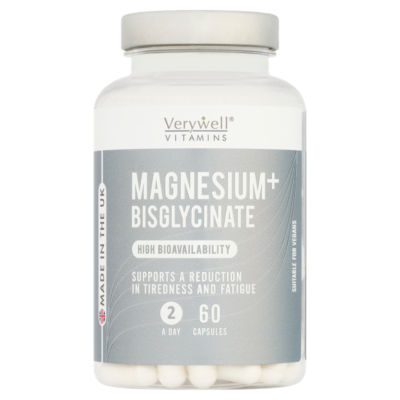 Verywell Vitamins Magnesium+ Bisglycinate 2 a Day 60 Capsules