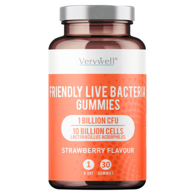 Verywell Strawberry Flavour Friendly Live Bacteria 1 a Day 30 Gummies