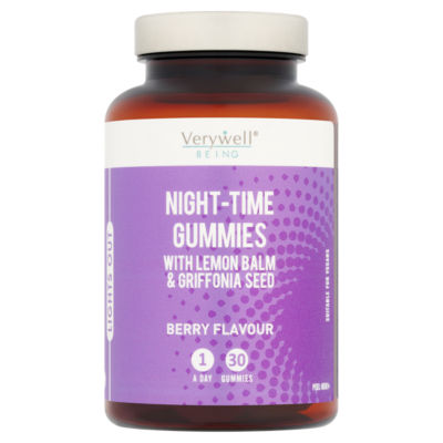 Verywell Being Lights Out 30 Berry Flavour Night-Time Gummies 1 A Day
