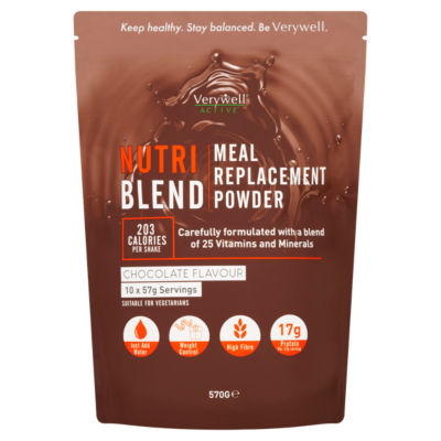 Verywell Active Nutri Blend Chocolate Flavour Meal Replacement Powder 570g