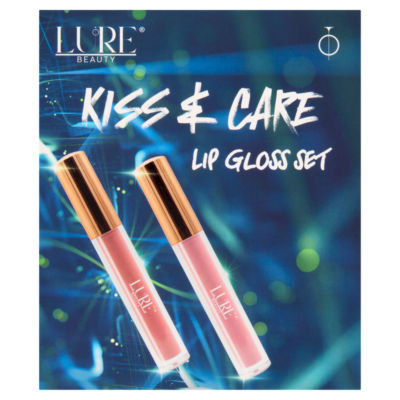 Lure Beauty Kiss & Care Lip Gloss Set 2 x 2ml