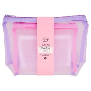 Travel 3 Mesh Wash Bags - ASDA Groceries