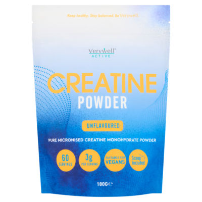 Verywell Active Creatine Powder Unflavoured 180g - ASDA Groceries