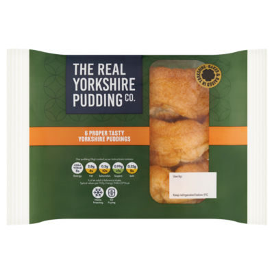 The Real Yorkshire Pudding Co . 6 Proper Tasty Yorkshire Puddings 228g
