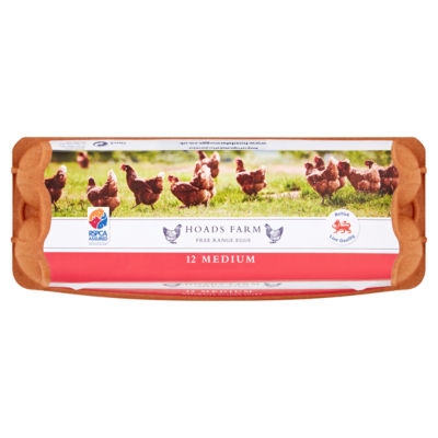 Hoads Farm 12 Medium Free Range Eggs