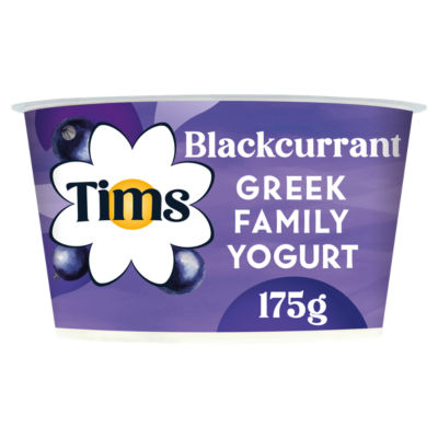 Tims Dairy Blackcurrant Greek Style Yogurt 175g
