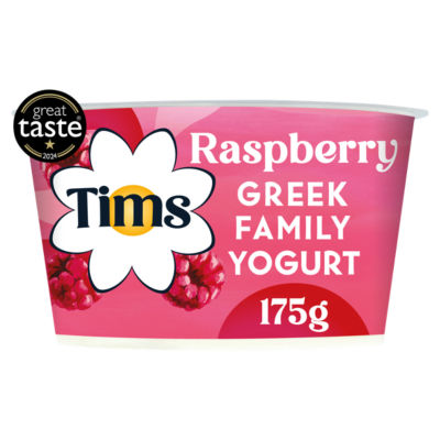 Tims Dairy Raspberry Greek Style Yogurt 175g