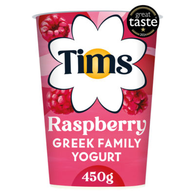 Tims Dairy Raspberry Greek Family Yogurt 450g