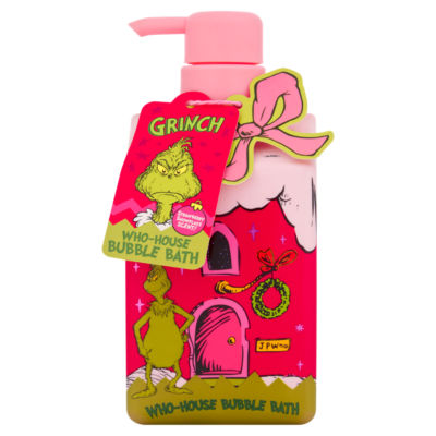 Grinch Strawberry Snowflake Scent! Who-House Bubble Bath 500ml