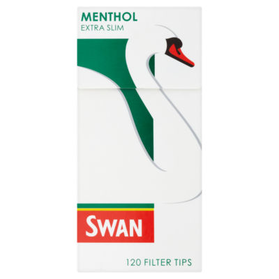 menthol drops for cigarettes asda Swan Menthol Extra Slim 120 Pre Cut Filter Tips
