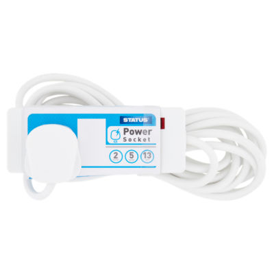 Status 2 Socket, 5m Extension Lead - 13amp