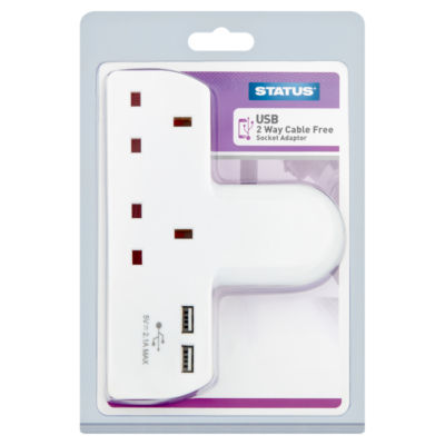 Status 2 Way Cable Free Socket Adaptor