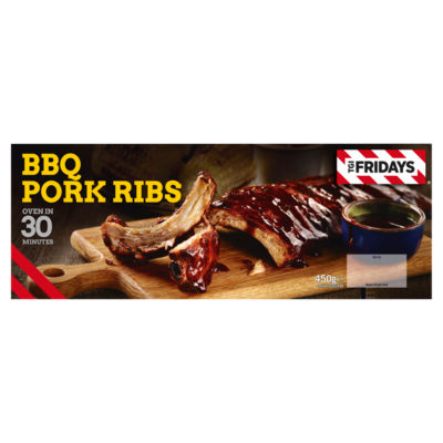TGI Fridays Tgi Smoked Pork Ribs With Bourbon Bbq Sauce 450G