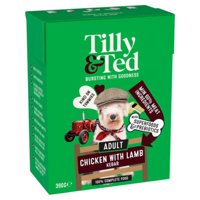 Tilly & Ted Adult Chicken with Lamb Kebab 390g