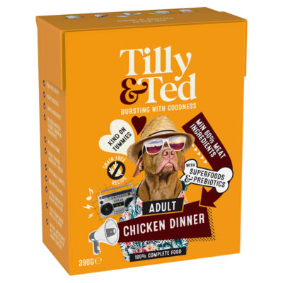 Tilly & Ted Adult Chicken Dinner 390g