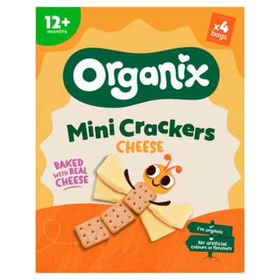 Organix Mini Cheese Crackers 12+ Months 80G (4 X 20G)