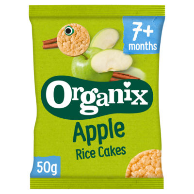 Organix Apple Organic Baby Finger Food Snack Rice Cakes