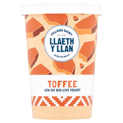 Village Dairy Llaeth Y Llan Low Fat Toffee Yogurt 450G