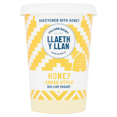 LLAETH Y LLAN Natural Honey Biological Yogurt 450G