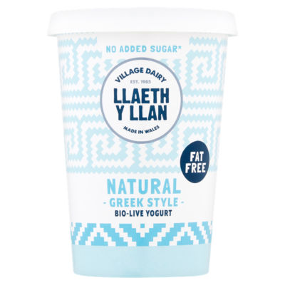 LLAETH Y LLAN Fat Free Natural Yogurt 450G