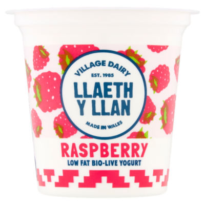 Village Dairy Llaeth Y Llan Low Fat Raspberry Yogurt 125G (L)