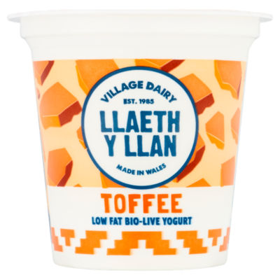 Village Dairy Llaeth Y Llan Low Fat Toffee Yogurt 125G (L)