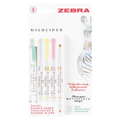 Zebra Mildliners 5 Pack