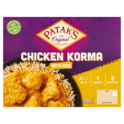 Patak's The Original Chicken Korma with Rice 400g - ASDA Groceries