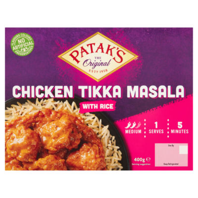 Patak's The Original Chicken Tikka Masala with Rice 400g - ASDA Groceries