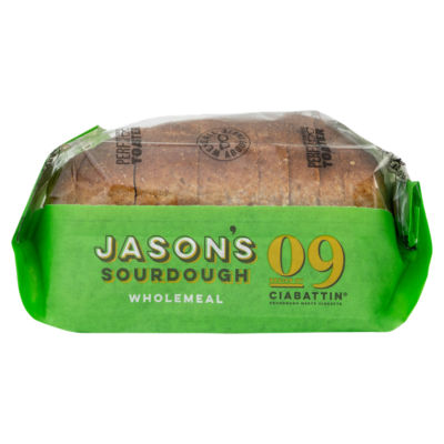 Jasons Recipe No 09 Wholemeal Sourdough Ciabattin Bread 580g