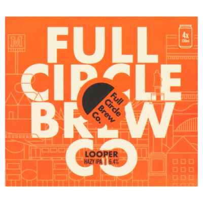 Full Circle Brew Co . Looper IPA 4 x 330ml