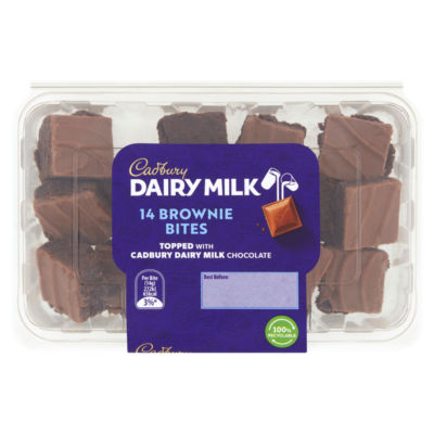 Cadbury dairy milk brownie bites