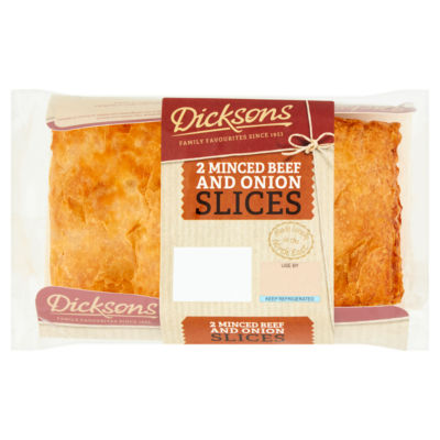Dicksons Minced Beef and Onion Slices 2 x 125g