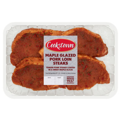 Cookstown Maple Glazed Pork Loin Steaks 400g