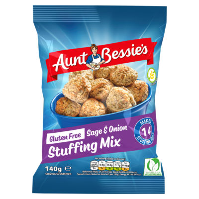 Aunt Bessies Gluten Free Sage & Onion Stuffing Mix 140g