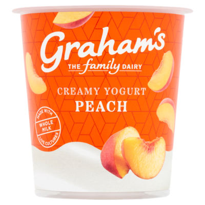 Grahams The Family Dairy Creamy Yogurt Peach 150g