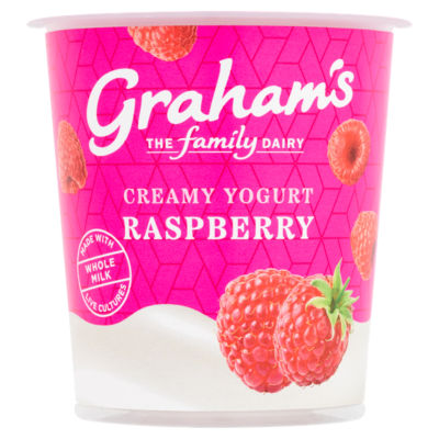Grahams The Family Dairy Creamy Yogurt Raspberry 150g