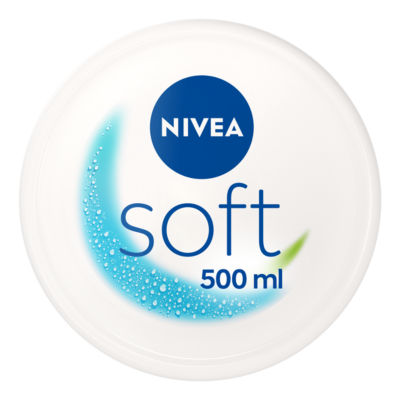 Nivea Soft Moisturiser For Face Hand & Body 500Ml